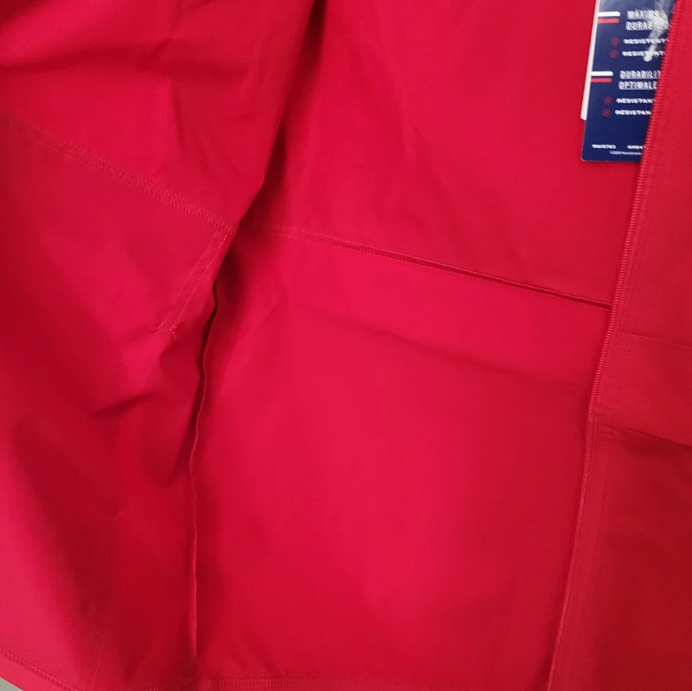 Champion Youth Medium 7/8 Windbreaker‎ Rain Jacket Lightweight Packable Red